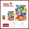 ZISHAK Rainbow Hearts Drawstring Fabric Gift Bagsideal Holiday Gift Bags For Any Occasion view 4