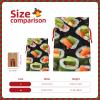 ZISHAK Sushi Dill Pickles Drawstring Fabric Gift Bagsideal Holiday Gift Bags For Any Occasion view 4