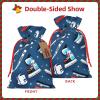 ZISHAK Ice Hockey Print Drawstring Fabric Gift Bagsideal Holiday Gift Bags For Any Occasion view 3