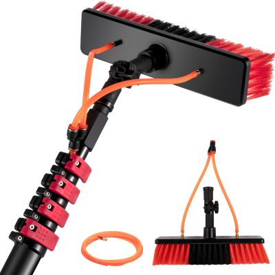 FUYAO Telescopic Water Fed Pole Brush - Ultimate Kit for Window Cleaning, Solar Panels, & Conservatory Roof - Extendable Cleaner with Water Fed Pole & Window Cleaning Brush