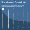6 Pieces Dental Tools Set, Professional Stainless Steel Dental Hygiene Cleaning Kit with Case, Including Dental Mirror, Plaque Tartar Remover for Teeth, Tweezers, Probe, and Pick Scaler for Oral Care view 2