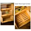 Cigar Humidor Cabinet 3 Layer,Storage 100-150 Counts, Large Spanish Cedar Wooden Cabinet Contain Humidifier & 3 Drawers,Digital Hygrometer,Gifts for Men Husband Father view 4