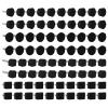 80Pcs High Heel Toe TPU Polyurethane Iron Muffler Comfortable Shoes Repair Accessories view 3