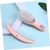 SAFIGLE 2 Sets Infant Hair Brush Comb Set Newborn Brush and Comb Anti-Static Smooth Grooming for Baby's Scalp Promote Circulation Brain Development view 4