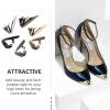 6Pcs Assorted Color Metal High Heel Toe Protectors, Shoe Pointed Covers for Repair and Decoration, Durable Shoe Tip Caps for WomenS High Heels view 3