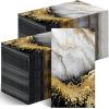 Geyoga 200 Pcs Marble Guest Napkins 2 Ply Disposable Guest Bathroom Paper Napkins Black Gold Marbleized Hand Towels for Home Bathroom Kitchen Table Decor (Black Gold) view 1