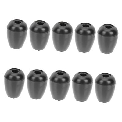 20pairs Comfortable Silicone Ear Tips for Black Replacement Earplugs Accessories for Improved Sound Isolation and Daily Use