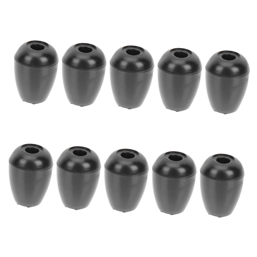 20pairs Comfortable Silicone Ear Tips for Black Replacement Earplugs Accessories for Improved Sound Isolation and Daily Use