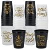 2026 New Year Party Cups - 20-Pack 16oz Reusable Plastic Stadium Cups, 4 Festive Designs for NYE & Holiday Celebrations view 1