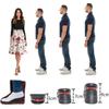 Height Increase Insoles for Men, 4 Layers Shoe Height Inserts to Make You Taller, Multi-Layer Invisible Boosting Lifts Soles for Women Kit with Air Cushion Heel Height 3.54 Inch view 4