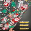 shareluck 24" x 30" Christmas Cellophane Gift Bags Large Holiday Gift WrapClear Gift Basket Wrapping Plastic - 2.5MIl Thicker Clear Basktes bags Large- Cello Bags (10 Pcs) view 2