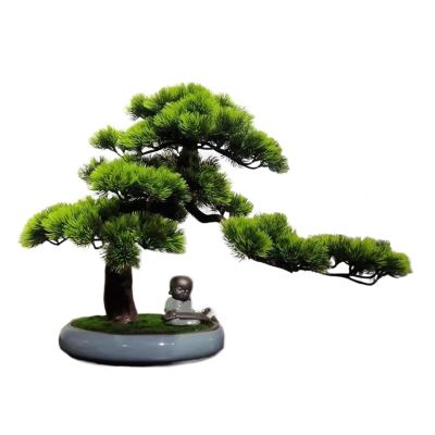 AOKLEY Artificial Bonsai Simulated Pine Bonsai Decoration Pine Bonsai Living Room Indoor Artificial Bonsai Decoration for Home Office (Color : 1)
