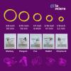 100 Pack Orthodontic Elastics Dental Rubber Bands Intraoral Elastic Bands Black Chipmunk (Light, 3.5 Oz, 1/8'') view 4