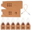 COHEALI House Shaped Candy Boxes: 15pcs Kraft Paper Chocolate Biscuits Treat Bags Favor Boxes for Wedding Christmas Birthday Party view 2