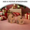 COHEALI House Shaped Candy Boxes: 15pcs Kraft Paper Chocolate Biscuits Treat Bags Favor Boxes for Wedding Christmas Birthday Party view 4