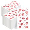 200 Pack Christmas Guest Napkins - Festive Candy Cane & Candy Design - 2-Ply Disposable Paper Napkins - 16x16 Inch - Ideal for Xmas, Holidays, and Parties view 1