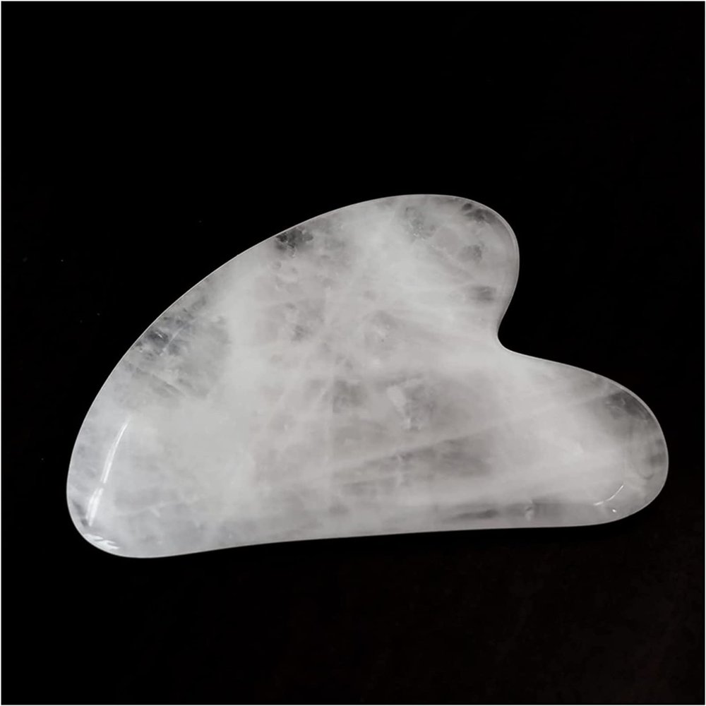 AMHIL Gua sha Scraper Board Natural Gouache Scraper Jade Massage for Face Neck Back Relax Chinese Traditional Beauty Gua Sha SPA Detox Tool Guasha Massager Massage Tool Set (Color : 1)