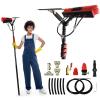 SHENJIA Water Fed Pole Brush Kit, Solar Panel Window Cleaner Cleaning Brush & Pole Kit Extendable Outdoor Window Cleaner W/Hose Squeegee,(Size:36FT) view 1