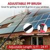 SHENJIA Solar Panel Window Cleaner Brush and Pole Kit,12ft-36ft 3-in-1 Outdoor Water Fed Extendable Brush - Perfect for Cleaning Photovoltaic Panels Cars Windows view 3