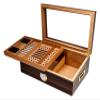 GagalU Cigar Box with Cedar Cigar Accessories Creative Visualization Cedar Cigar Box Painted Leather Wood Humidor Decorative Box view 1