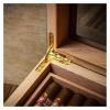 GagalU Cigar Box with Cedar Cigar Accessories Creative Visualization Cedar Cigar Box Painted Leather Wood Humidor Decorative Box view 4