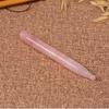 1pc Natural Rose Quartz Guasha Acupuncture Points Massage Stick Tool view 1