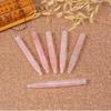 1pc Natural Rose Quartz Guasha Acupuncture Points Massage Stick Tool view 4