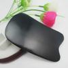 1pc Guasha Massage Tool Natural Black Buffalo Horn Gua Sha Board view 2