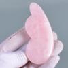 1pc Body Beauty Message Tool Guasha Pink Natural Rose Quartz Gua Sha Tool Facial view 2