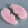 1pc Body Beauty Message Tool Guasha Pink Natural Rose Quartz Gua Sha Tool Facial view 3