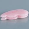 1pc Body Beauty Message Tool Guasha Pink Natural Rose Quartz Gua Sha Tool Facial view 4
