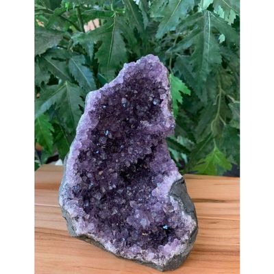 1 Pcs of Amethyst Cluster, Amethyst Geode from Uruguay Cut Base (Less Than 0.5 Lb)