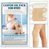 Taoscare 2 Pack Castor Oil Pack Wrap, Castor Oil Wrap for Knee Elbow Arm& Thigh, Reusable & Washable Organic Cotton Patch, Castor Oil Compress Pads with Adjustable Velcro Elastic Strap view 1