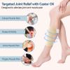 Taoscare 2 Pack Castor Oil Pack Wrap, Castor Oil Wrap for Knee Elbow Arm& Thigh, Reusable & Washable Organic Cotton Patch, Castor Oil Compress Pads with Adjustable Velcro Elastic Strap view 2