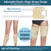 Taoscare 2 Pack Castor Oil Pack Wrap, Castor Oil Wrap for Knee Elbow Arm& Thigh, Reusable & Washable Organic Cotton Patch, Castor Oil Compress Pads with Adjustable Velcro Elastic Strap view 4