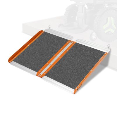 Ruedamann 2FT X 30.3" Colorful Wheelchair Ramp for Doorways, Seamless Foldable Threshold Ramp, Non-Slip Aluminum Lighweight Door Threshold Ramps for Home Steps, Curbs, Wheelchairs, Electric Scooters