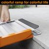 Ruedamann 2FT X 30.3" Colorful Wheelchair Ramp for Doorways, Seamless Foldable Threshold Ramp, Non-Slip Aluminum Lighweight Door Threshold Ramps for Home Steps, Curbs, Wheelchairs, Electric Scooters view 2