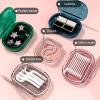 Denture Case, Denture Box Good Sealing High Capacity Portable Waterproof Light Luxury Denture Bath Case Box Holder for Daily Use, Special Birthday Gift Pink S view 3