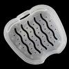 2PCS Denture Case, Denture Cup with Strainer, Denture Bath Case Effective Compact False Teeth Full Protection Denture Bath Box for Trip White view 3