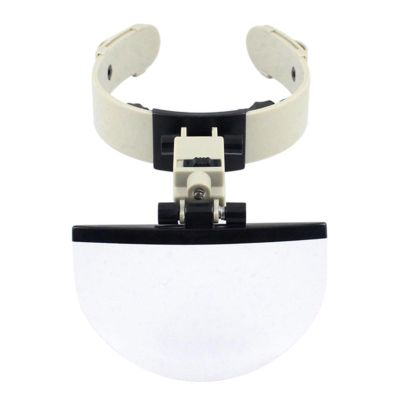 4X Magnifying LED Headband Magnifier for Reading, Embroidery, Tattoo, Jewelry Appraisal