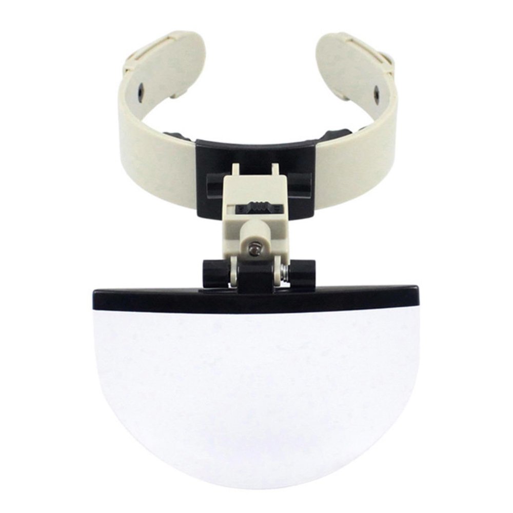 4X Magnifying LED Headband Magnifier for Reading, Embroidery, Tattoo, Jewelry Appraisal