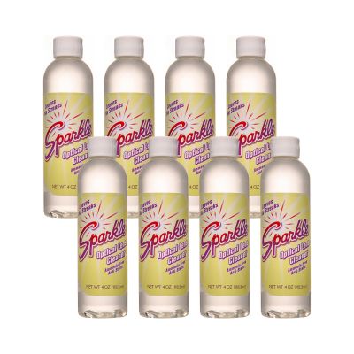 Sparkle Optical Lens Cleaner, Ammonia-Free & Anti-Static Transparent Cleaner, Leaves No Streaks (4 Ounce, Pack of 8)
