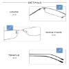 HELES Men Business Titanium Full Rim Rectangle Single Vision Reading Glasses UV+420cut Blue Light Blocking Eyeglasses Reader -Silver||Plano (No RX) view 4
