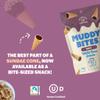 Muddy Bites - Dark Chocolate - Waffle Cone Snack Bite Sized Filled Cone Bites for Snack or Dessert Made with Cane Sugar, Kosher, Fair Trade Certified view 3
