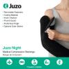 Juzo Night Compression Arm Sleeve | Arm Sleeves for Men/ Women for Mild to Severe Lymphedema & Lipo-Lymphedema | Thumb Guard, Optional Outer Sleeve & Removable Fasteners | Large (4), Left, Long view 2