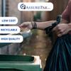 ASSUREPAK 33 Gallons - Recycled Content Black LDPE Coreless Trash Bags - 33"x39" - 100 Bags - 1.3 mil - Black - 333913MBLKLDTL - AssurePak view 3