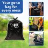 ASSUREPAK 33 Gallons - Recycled Content Black LDPE Coreless Trash Bags - 33"x39" - 100 Bags - 1.3 mil - Black - 333913MBLKLDTL - AssurePak view 4