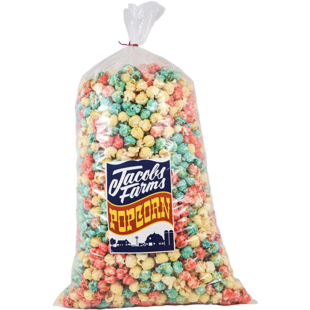 Bulk Popped Popcorn - Red, White & Blue Popcorn - Serves 20+ People. Wholesale Popcorn for Events, Weddings, Catering, Restaurants. Great for 4th of July Parties!