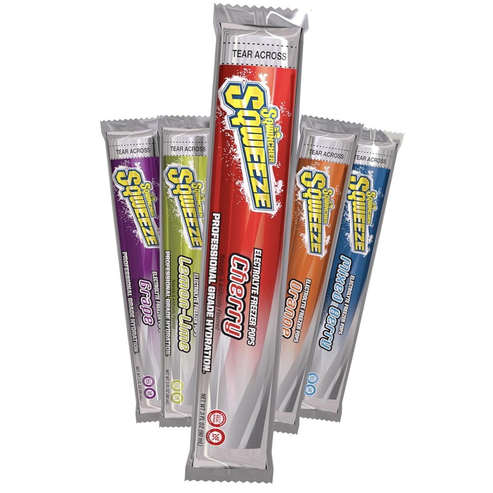 300 pack of Sqweeze Freezer Popsicles - Electrolyte Replenishing - 5 flavors