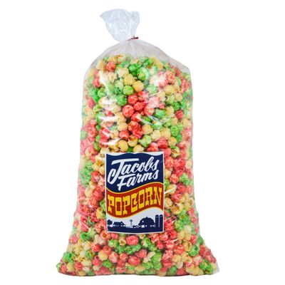 Bulk Popped Popcorn - Serves 20+ People. Wholesale Popcorn for Events, Weddings, Catering, Restaurants. (Christmas Popcorn (Red, Green & White))